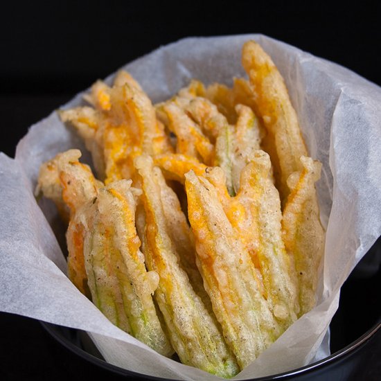 Deep Fried Zucchini Blossom