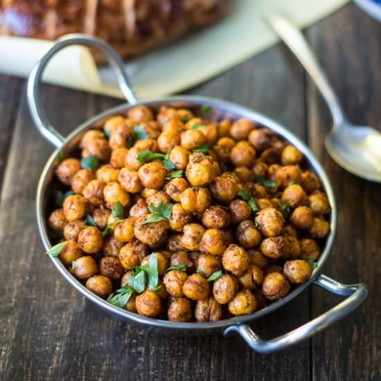 Sumac and Spice Roasted Chickpeas