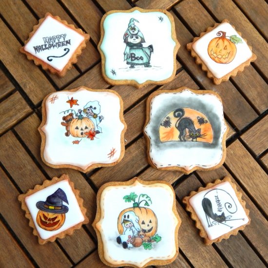 Orange Cinnamon Halloween Cookies