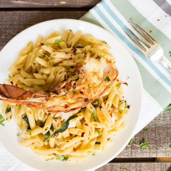 Sage Garlic Butter Lobster Penne