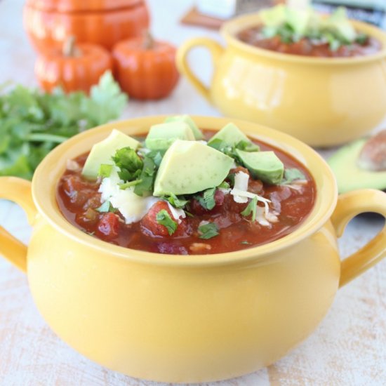 Slow Cooker Pumpkin Chili