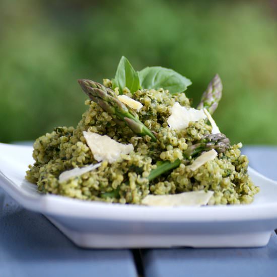 Spring Quinoa Pesto Salad