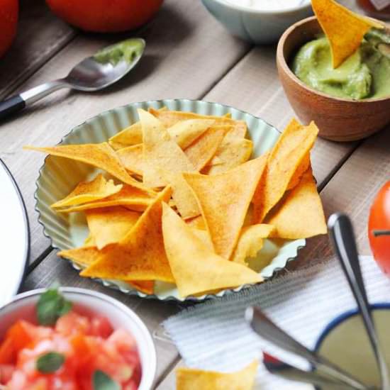 Baked Corn Tortilla Chips