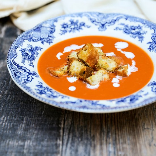 Creamy Tomato-Basil Soup