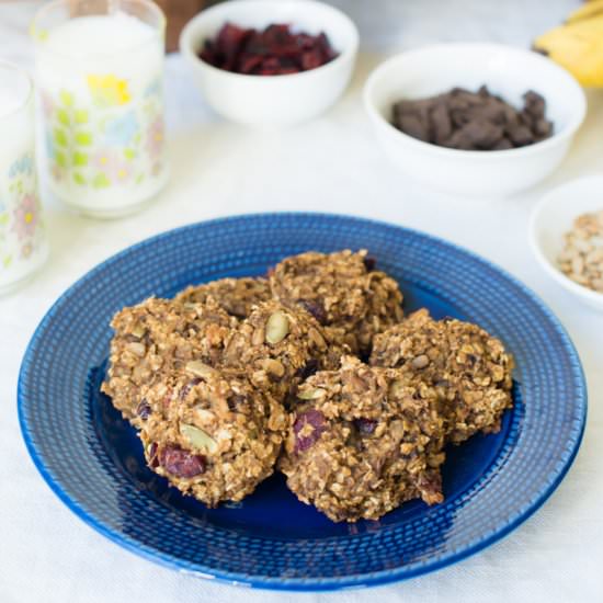 Roasted Banana Pumpkin Cookies