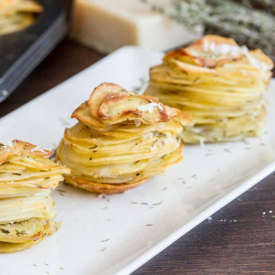 Parmesan Potato Stacks