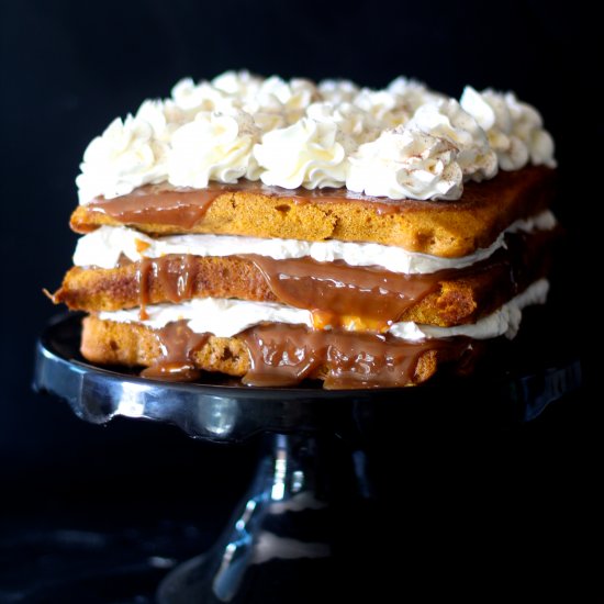 Pumpkin Dulce de Leche Cake