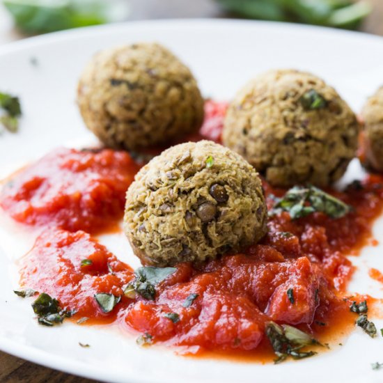 Lentil Pistachio Quinoa Meatballs