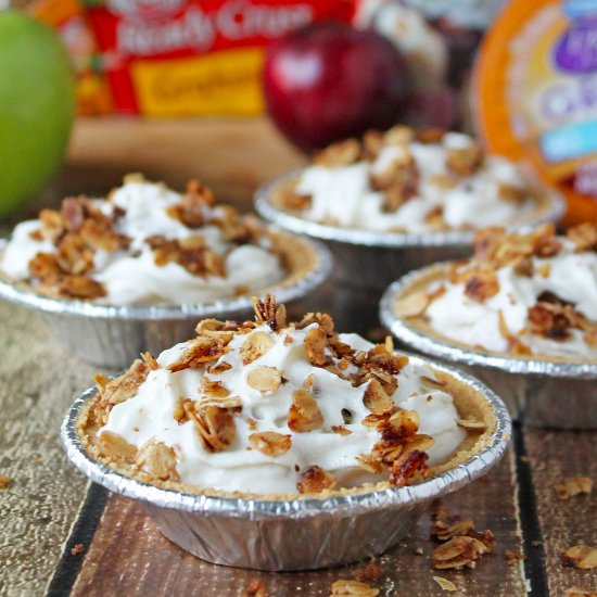 No Bake Fruit and Yogurt Crumble Pie