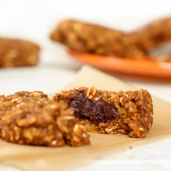 Brownie-Stuffed Pumpkin Cookies