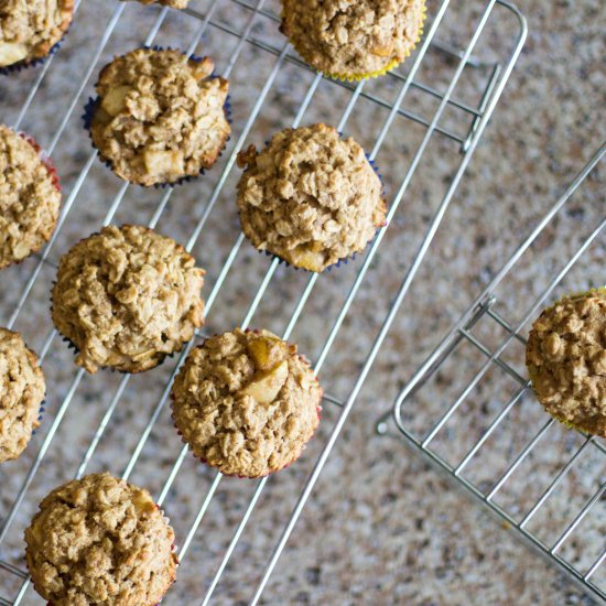 Pear and Oats Wholegrain Muffins