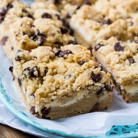 Chocolate Chip Cheesecake Bars