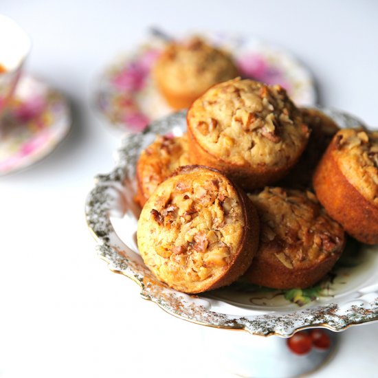 Healthy Carrot and Walnut Muffin