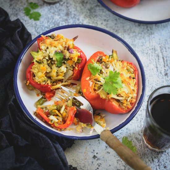 Mix Veg Stuffed Peppers