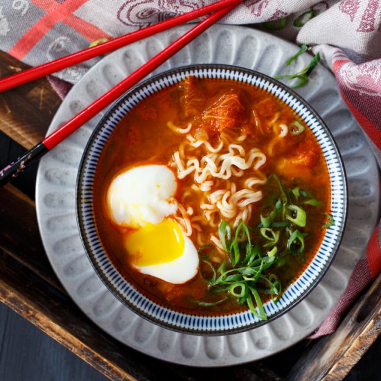 Spicy Korean Kimchi Ramen