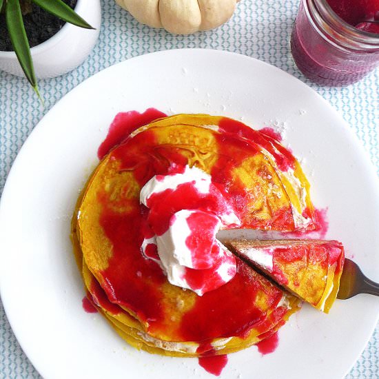 Pumpkin Crepe Layer Cake