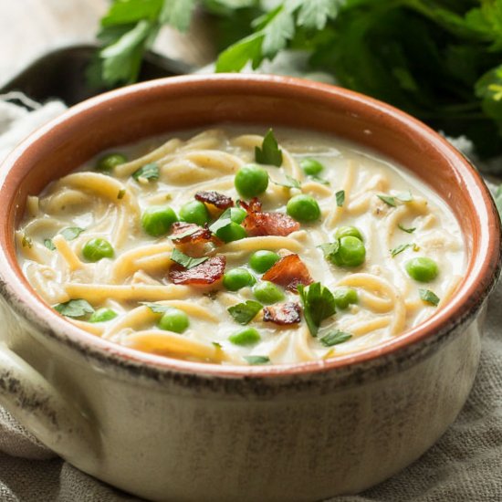 Turkey Tetrazzini Soup