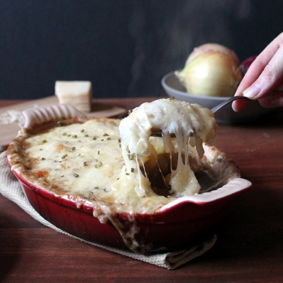 French Onion Baked Gnocchi