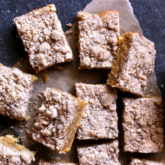 Brown Butter Apple Crumb Blondies