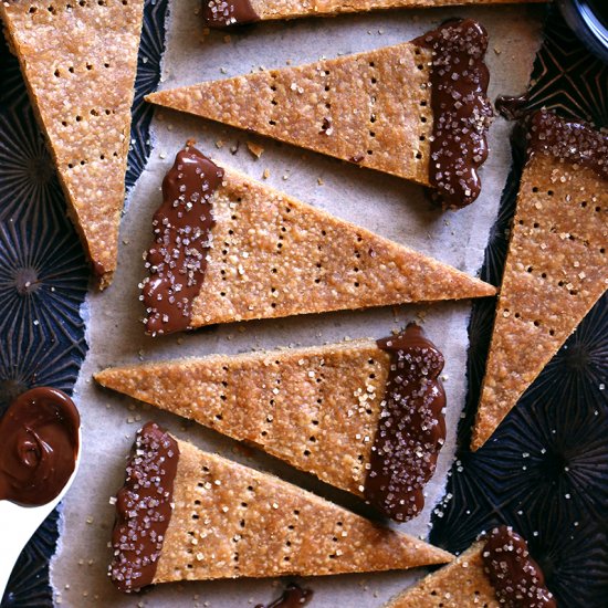 Espresso Shortbread Cookies