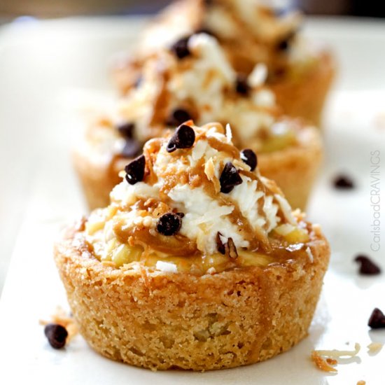 Mini Banana Coconut Cream Pies