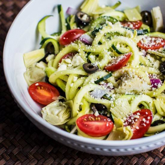 Mediterranean Zoodle Salad