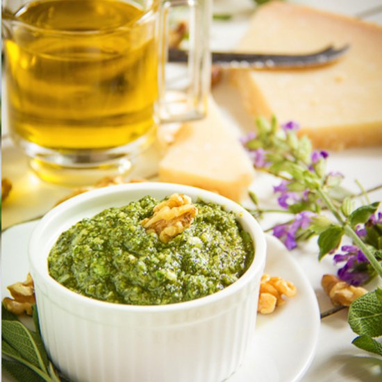 Sage and Walnut Pesto