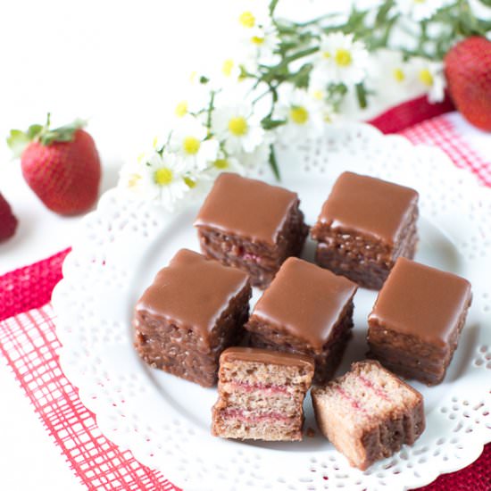 Strawberry Petit Fours