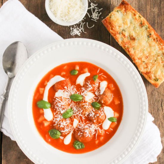 Meatball Tomato Soup