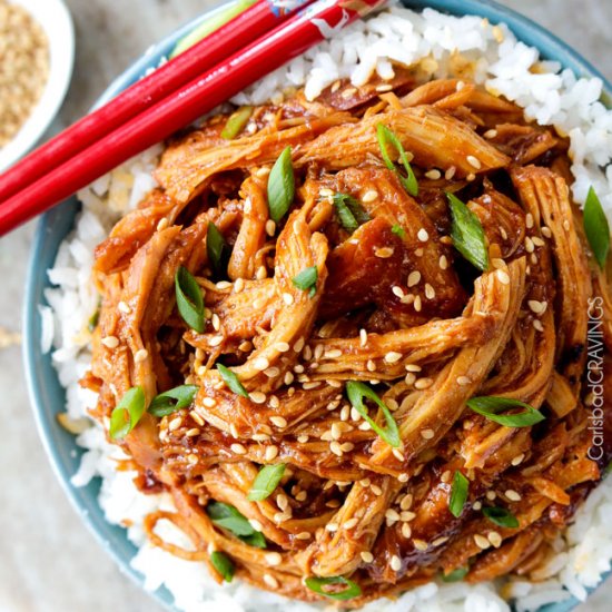 Crockpot Sweet Chili Sesame Chicken