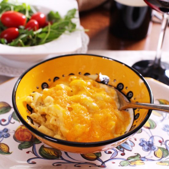 Slow Cooker 3 Cheese Mac and Cheese