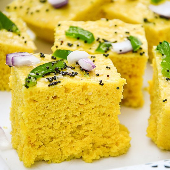 Gujarati Khaman Dhoklas