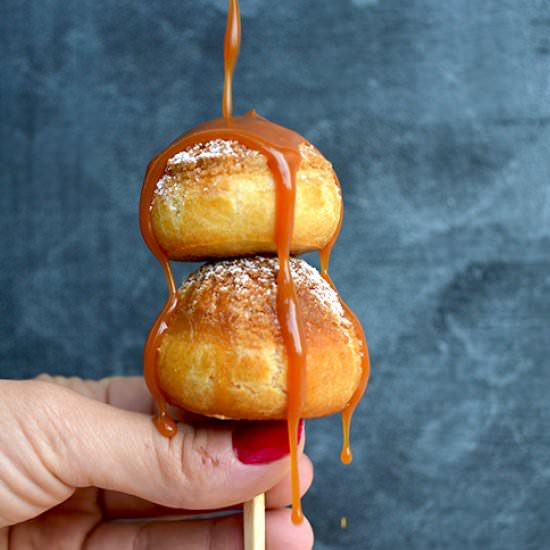 Toffee Apple Style Caramel Choux