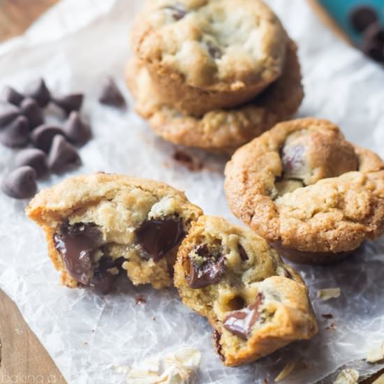 Oatmeal Chocolate Chip Cookie Cups