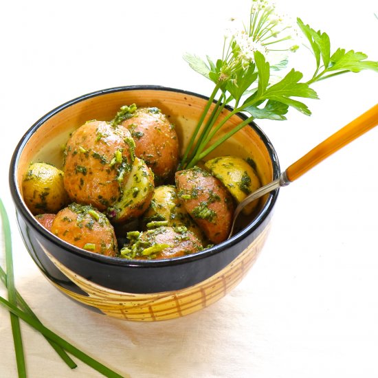 Parsley Chive Potato Salad