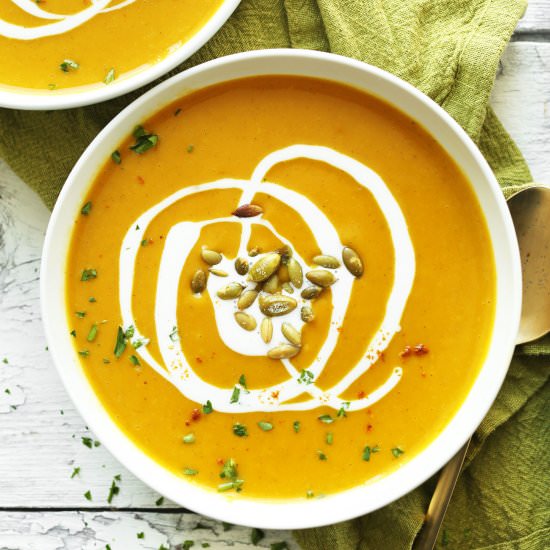 Curried Butternut Squash Soup