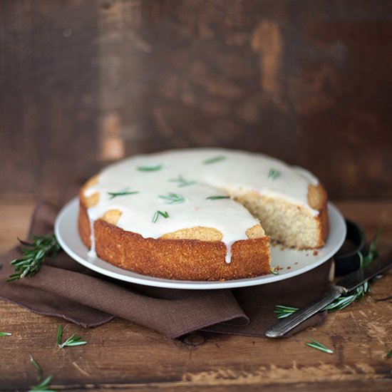 Almond Polenta Cake with Lemon