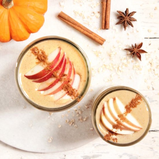 Spiced Pumpkin-Apple Oat Smoothie