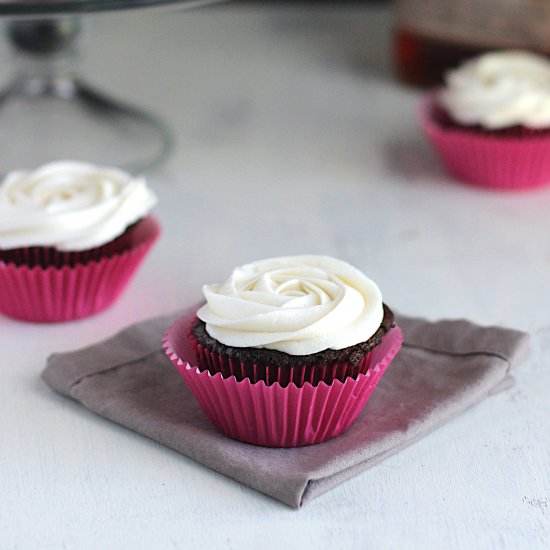 Cupcakes with Bourbon Buttercream