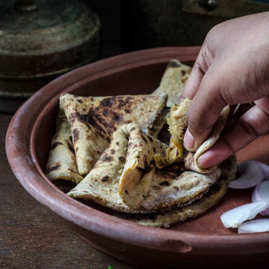 Bitter Gourd & Sweet Potato Paratha