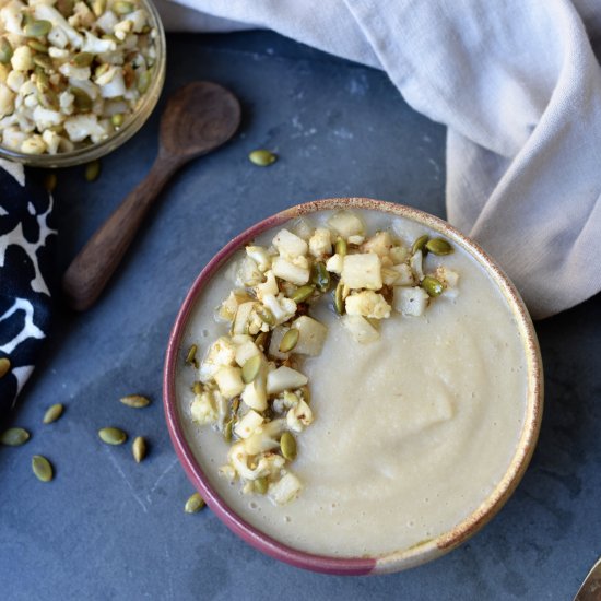 Cauliflower and Asian Pear Soup