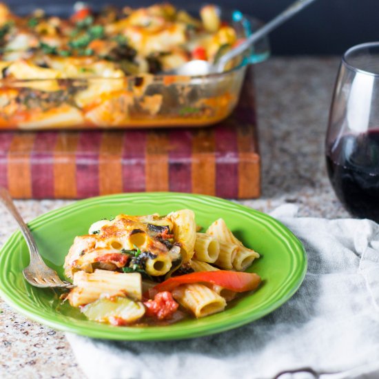 Baked Sausage and Veggie Pasta