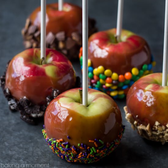 Caramel Apples 5 Ways