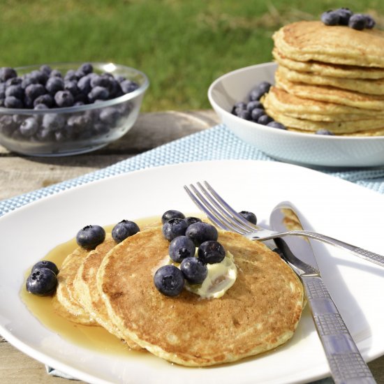 Fluffy Cottage Cheese Pancakes