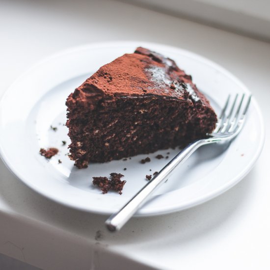 Bittersweet Chocolate Ginger Cake