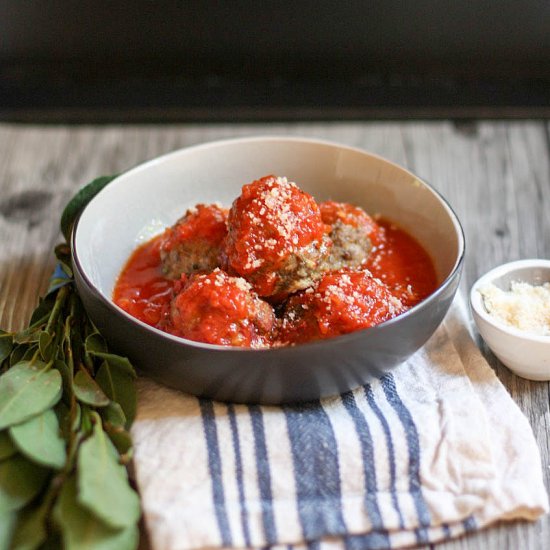 Baked Italian Meatballs