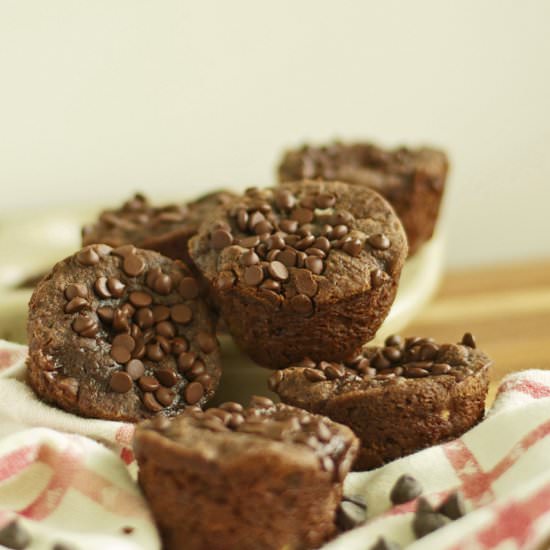 Chocolate Banana Muffins Gluten Free