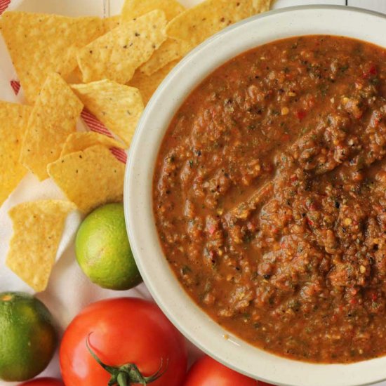 Oven Roasted Salsa