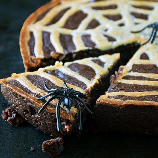 Spiderweb Brownies