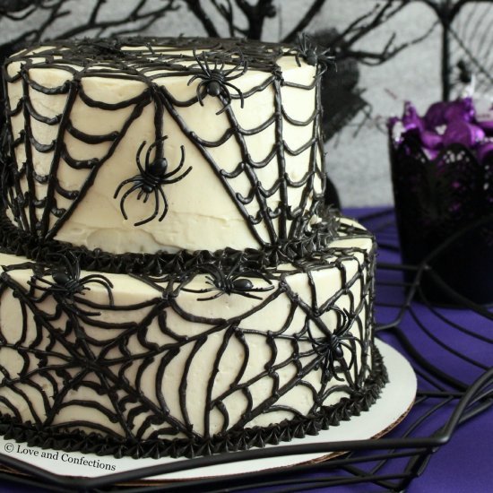 Black Velvet Spider Cake